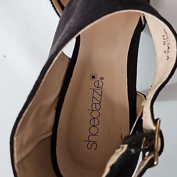 Shoe Dazzle Miciala Black heels size 7 - Picture 9 of 9